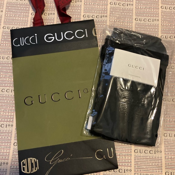 New, AUTHENTIC, Gucci Supremelis GG logo tights- Large - Picture 1 of 7